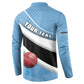 Custom Botswana Cricket Button Sweatshirt Go Baggy Blues