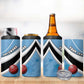 Custom Botswana Cricket 4 in 1 Can Cooler Tumbler Go Champions Baggy Blues - African Pride
