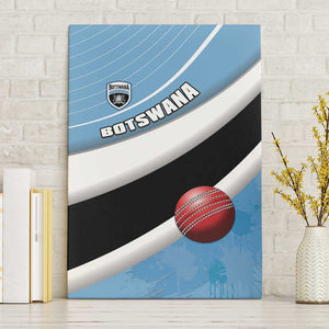 Botswana Cricket Canvas Wall Art Go Champions Baggy Blues - African Pride