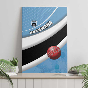 Botswana Cricket Canvas Wall Art Go Champions Baggy Blues - African Pride