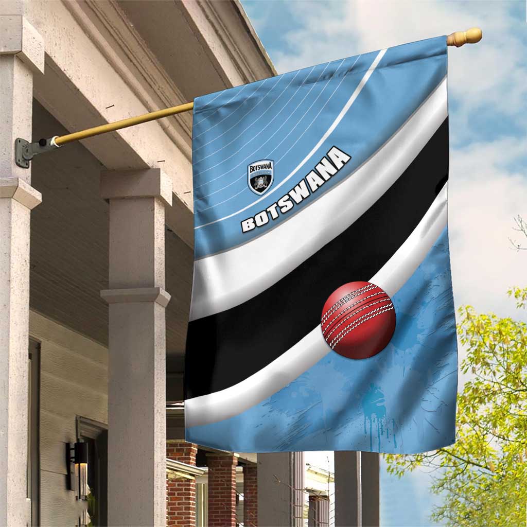 Botswana Cricket Garden Flag Go Champions Baggy Blues - African Pride