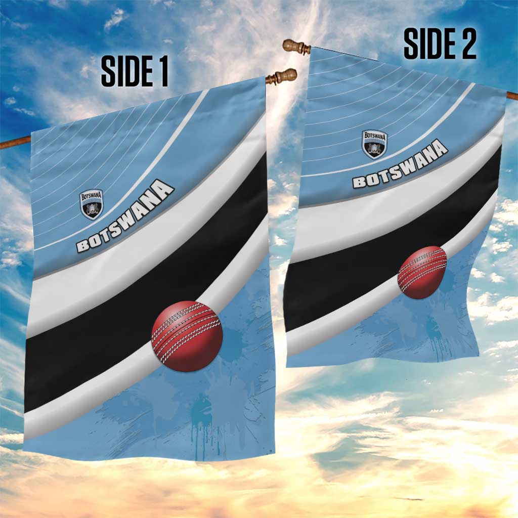 Botswana Cricket Garden Flag Go Champions Baggy Blues - African Pride