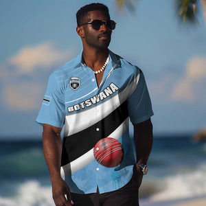 Custom Botswana Cricket Hawaiian Shirt Go Champions Baggy Blues - African Pride