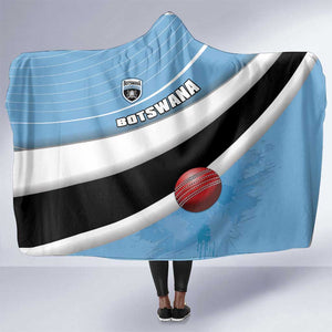 Botswana Cricket Hooded Blanket Go Champions Baggy Blues - African Pride