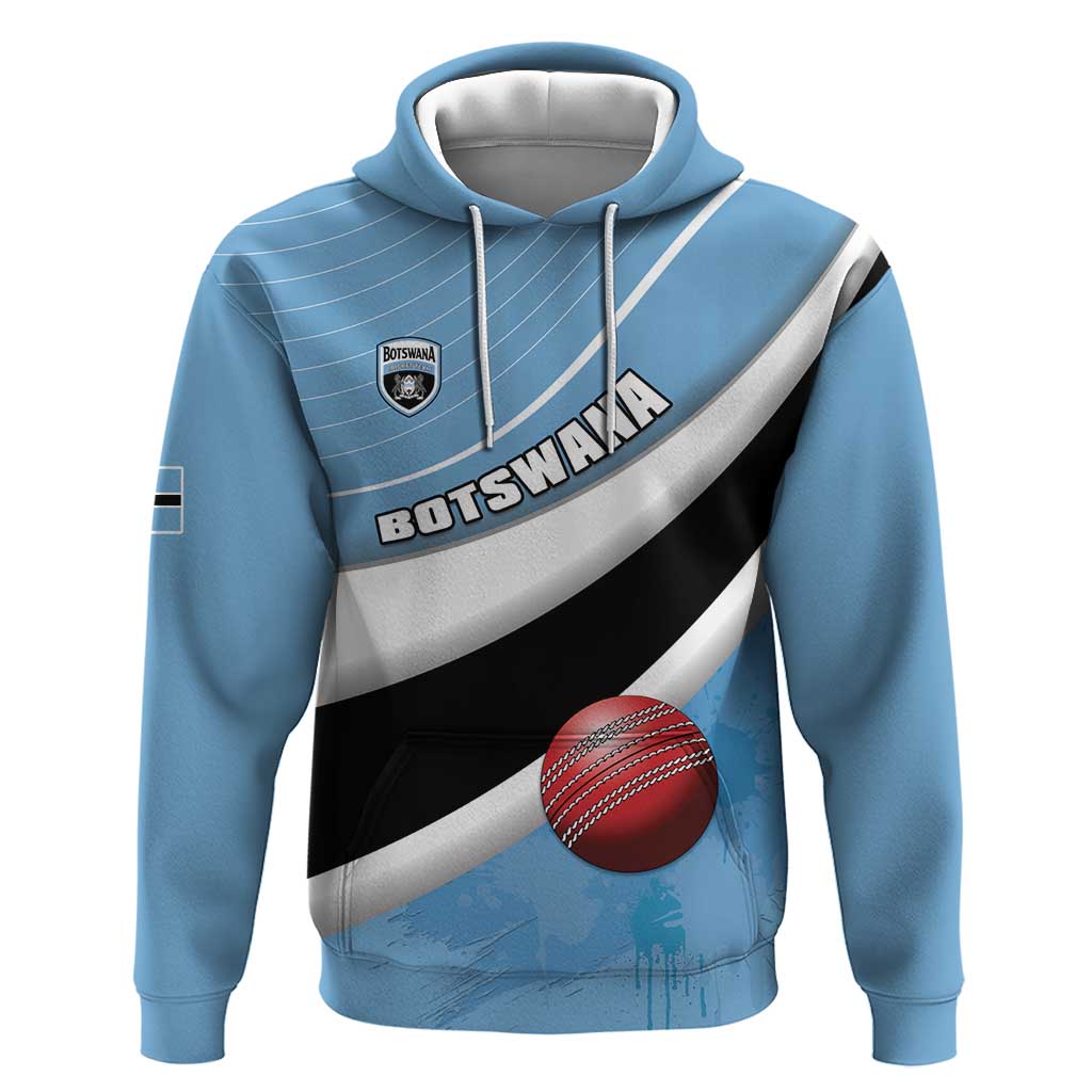 Custom Botswana Cricket Hoodie Go Champions Baggy Blues - African Pride