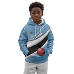 Custom Botswana Cricket Kid Hoodie Go Champions Baggy Blues - African Pride