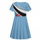 Custom Botswana Cricket Kid Short Sleeve Dress Go Champions Baggy Blues - African Pride