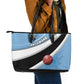 Botswana Cricket Leather Tote Bag Go Champions Baggy Blues - African Pride