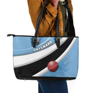 Botswana Cricket Leather Tote Bag Go Champions Baggy Blues - African Pride