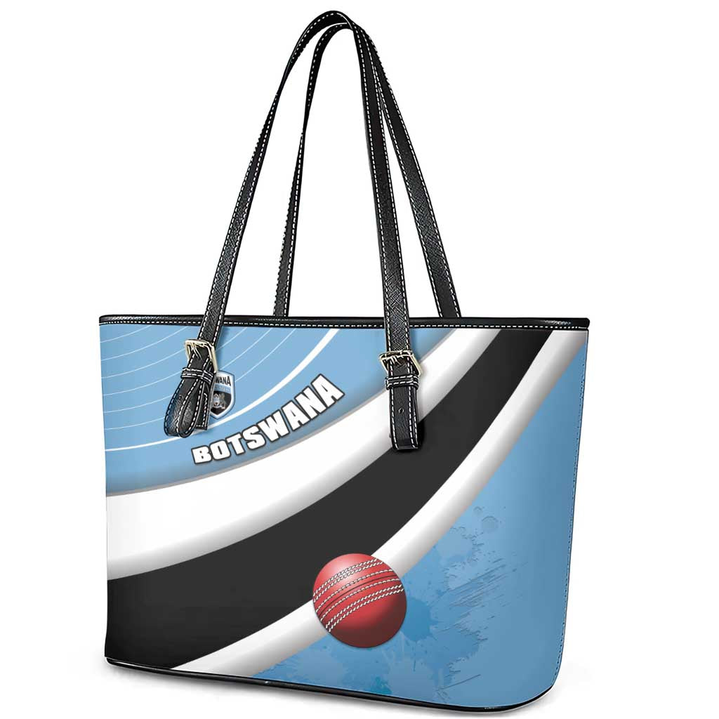 Botswana Cricket Leather Tote Bag Go Champions Baggy Blues - African Pride