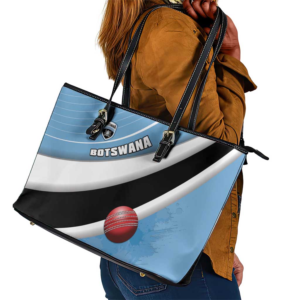 Botswana Cricket Leather Tote Bag Go Champions Baggy Blues - African Pride