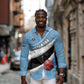 Custom Botswana Cricket Long Sleeve Button Shirt Go Champions Baggy Blues - African Pride