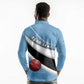Custom Botswana Cricket Long Sleeve Polo Shirt Go Champions Baggy Blues - African Pride