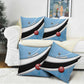Botswana Cricket Pillow Cover Go Baggy Blues