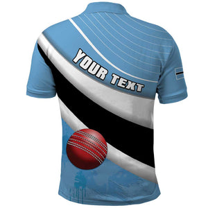 Custom Botswana Cricket Polo Shirt Go Champions Baggy Blues - African Pride