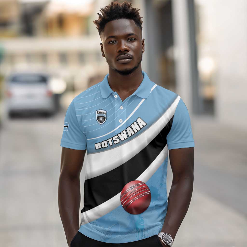 Custom Botswana Cricket Polo Shirt Go Champions Baggy Blues - African Pride