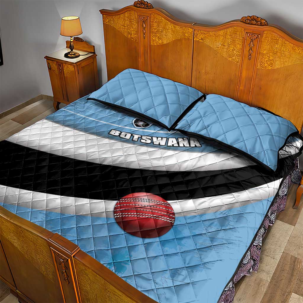 Botswana Cricket Quilt Bed Set Go Champions Baggy Blues - African Pride