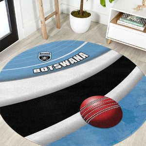 Botswana Cricket Round Carpet Go Champions Baggy Blues - African Pride