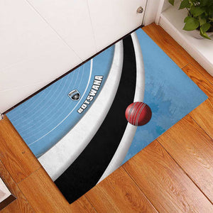 Botswana Cricket Rubber Doormat Go Champions Baggy Blues - African Pride