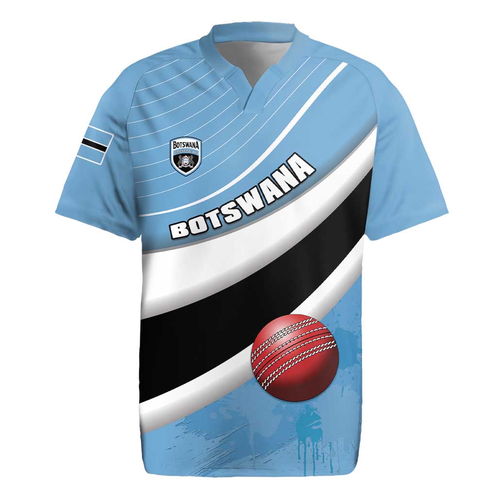 Custom Botswana Cricket Rugby Jersey Go Champions Baggy Blues - African Pride