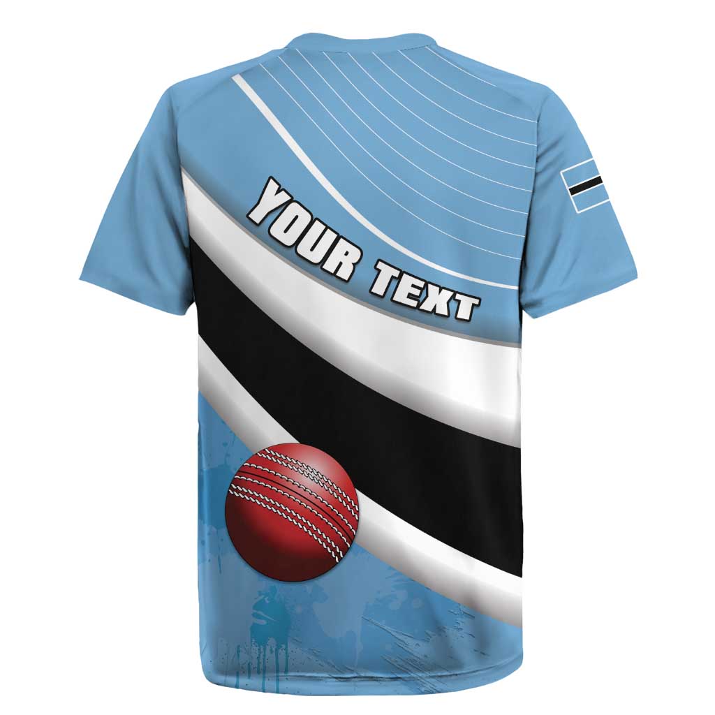 Custom Botswana Cricket Rugby Jersey Go Champions Baggy Blues - African Pride