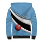Custom Botswana Cricket Sherpa Hoodie Go Champions Baggy Blues - African Pride