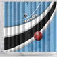 Botswana Cricket Shower Curtain Go Champions Baggy Blues - African Pride