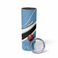 Custom Botswana Cricket Skinny Tumbler Go Champions Baggy Blues - African Pride