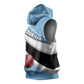 Custom Botswana Cricket Sleeveless Hoodie Go Champions Baggy Blues - African Pride