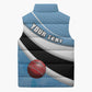 Custom Botswana Cricket Sleeveless Puffer Jacket Go Baggy Blues
