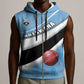 Custom Botswana Cricket Sleeveless Zip Hoodie Go Champions Baggy Blues - African Pride