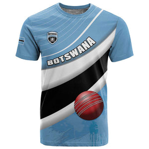 Custom Botswana Cricket T shirt Go Champions Baggy Blues - African Pride