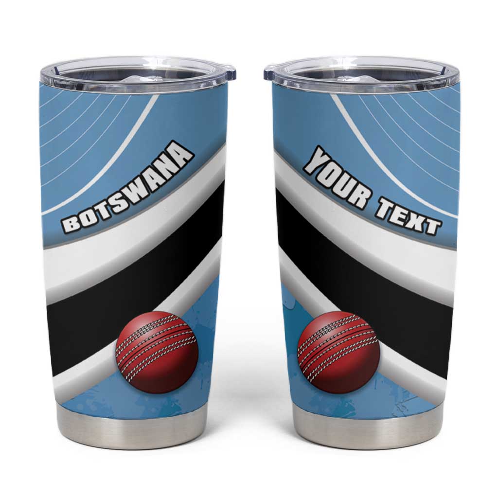 Custom Botswana Cricket Tumbler Cup Go Champions Baggy Blues - African Pride