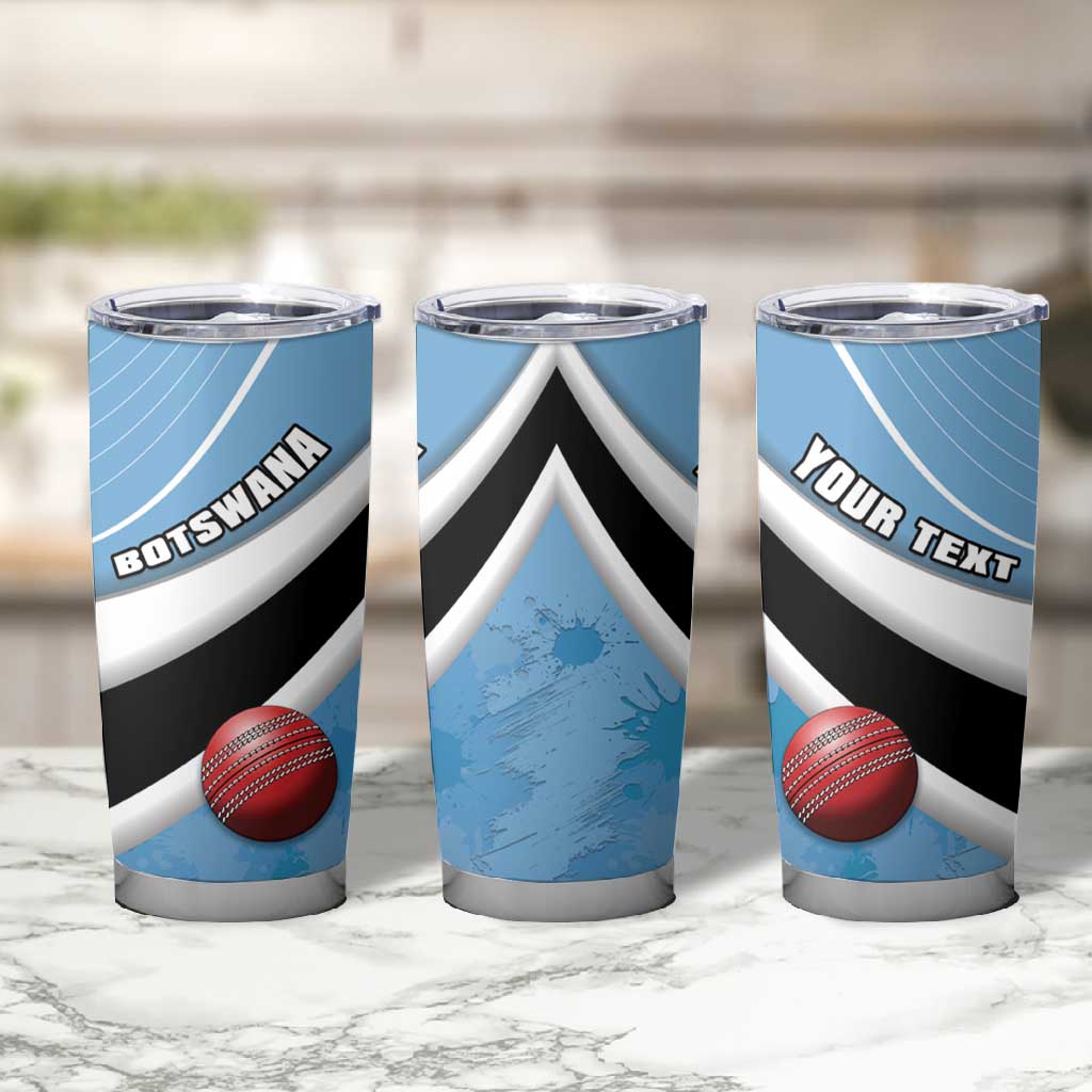 Custom Botswana Cricket Tumbler Cup Go Champions Baggy Blues - African Pride