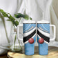 Custom Botswana Cricket Tumbler With Handle Go Champions Baggy Blues - African Pride