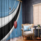 Botswana Cricket Window Curtain Go Champions Baggy Blues - African Pride