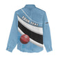 Custom Botswana Cricket Women Casual Shirt Go Champions Baggy Blues - African Pride