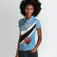 Custom Botswana Cricket Women Polo Shirt Go Champions Baggy Blues - African Pride