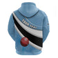 Custom Botswana Cricket Zip Hoodie Go Champions Baggy Blues - African Pride