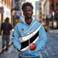 Custom Botswana Cricket Zip Hoodie Go Champions Baggy Blues - African Pride