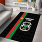 Burkina Faso Area Rug Striped Black - Bogolan Pattern - African Pride