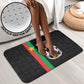 Burkina Faso Striped Bathroom Set African Mud Cloth Pattern - Black