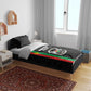 Burkina Faso Bedding Set Striped Black - Bogolan Pattern - African Pride