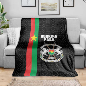 Burkina Faso Blanket Striped Black - Bogolan Pattern - African Pride