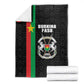 Burkina Faso Blanket Striped Black - Bogolan Pattern - African Pride