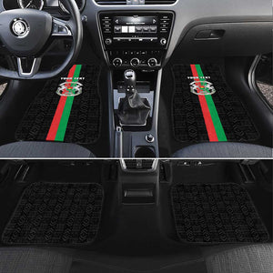 Burkina Faso Car Mats Striped Black - Bogolan Pattern - African Pride