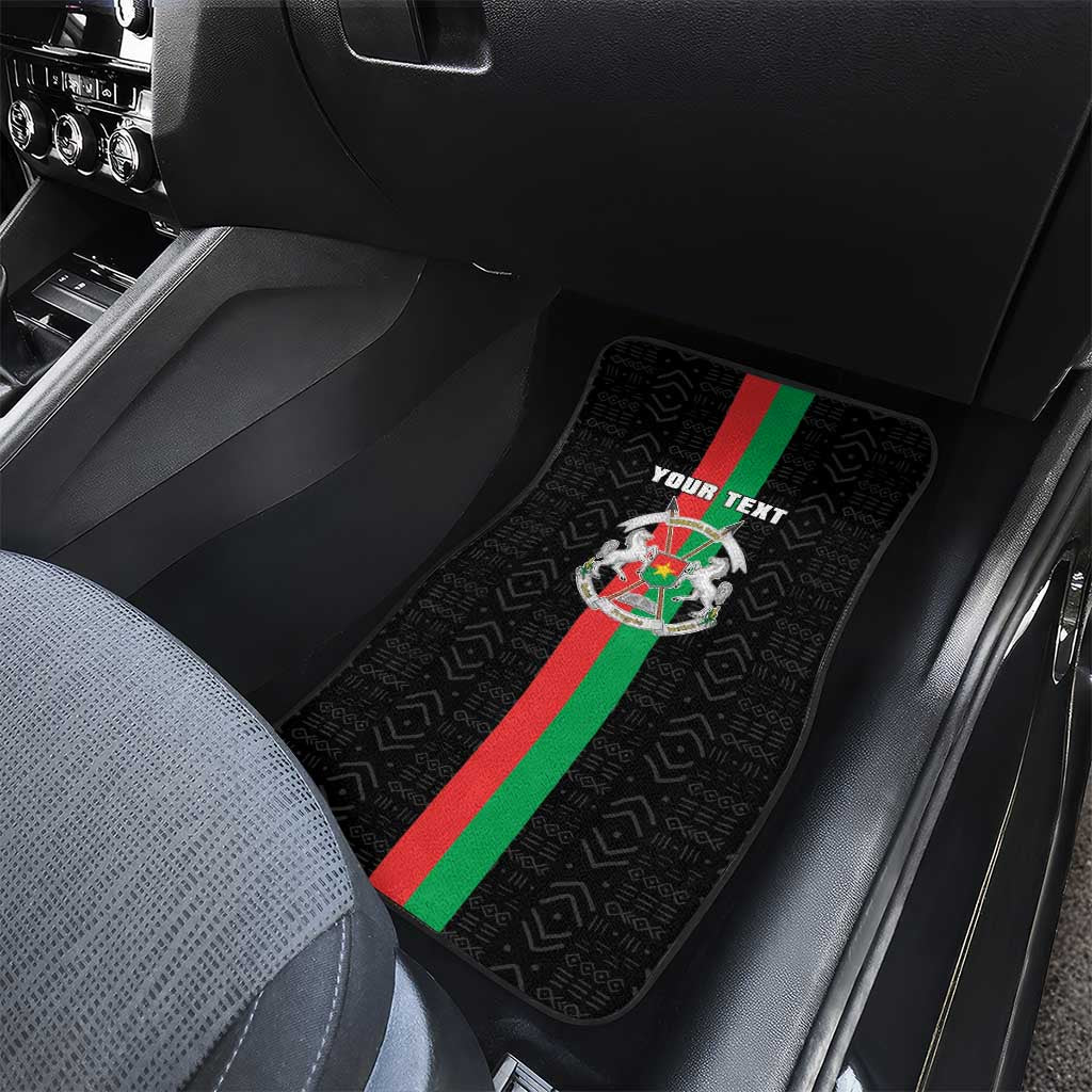 Burkina Faso Car Mats Striped Black - Bogolan Pattern - African Pride