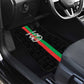 Burkina Faso Car Mats Striped Black - Bogolan Pattern - African Pride