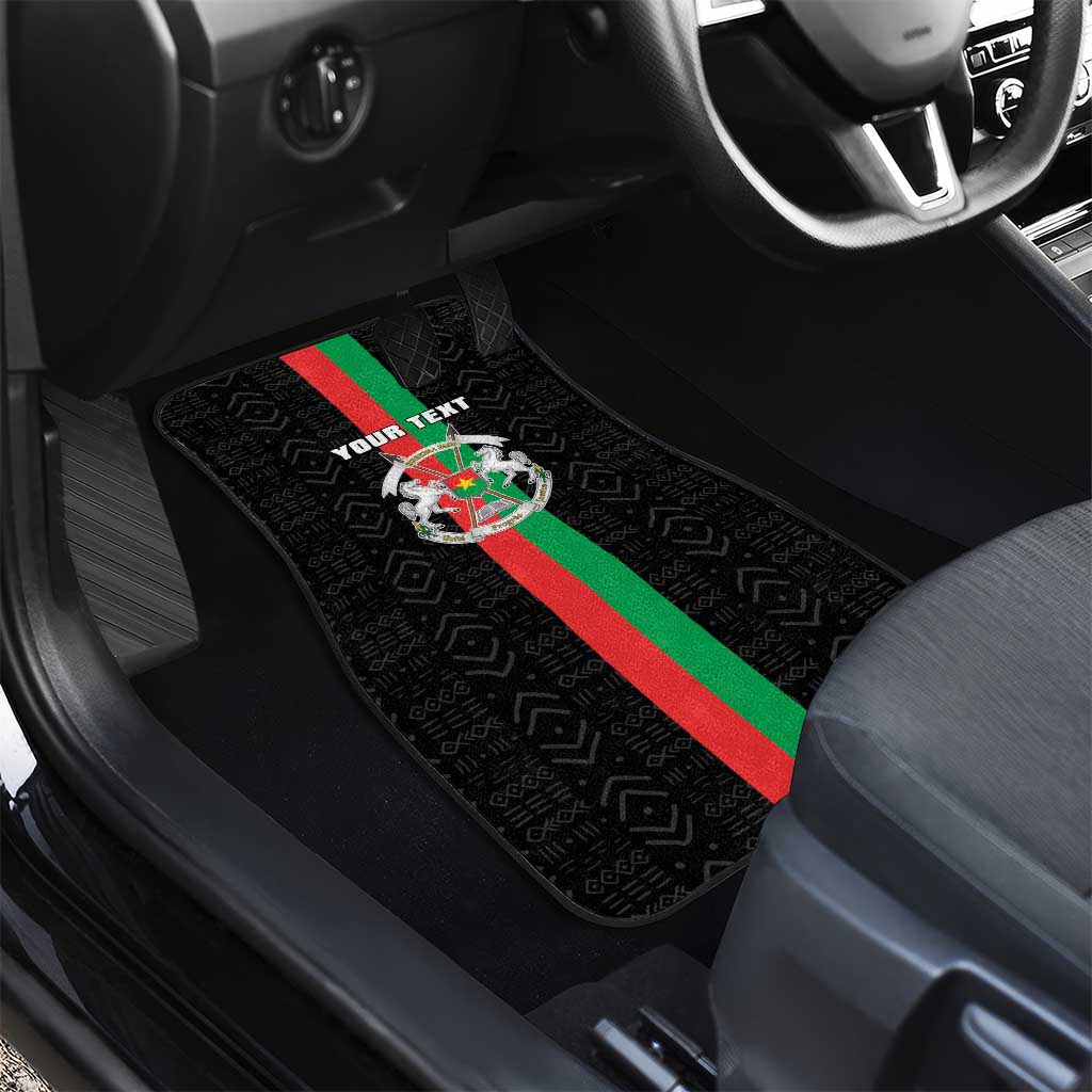 Burkina Faso Car Mats Striped Black - Bogolan Pattern - African Pride