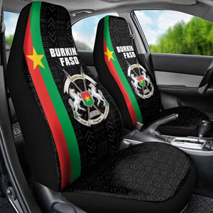 Burkina Faso Car Seat Cover Striped Black - Bogolan Pattern - African Pride